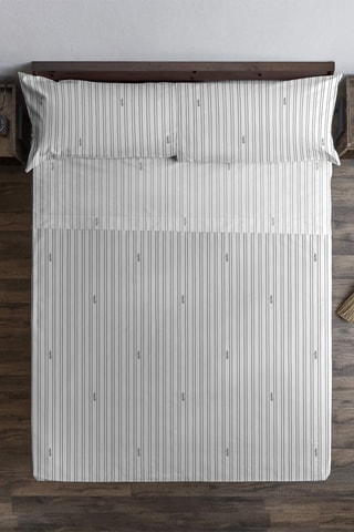 Parure de draps Harry Potter en coton - 175 fils/cm²  - Blanc et noir