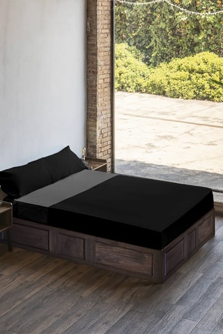 Katoenen Overtrekset Harry Potter 175 Draad/cm² - zwart