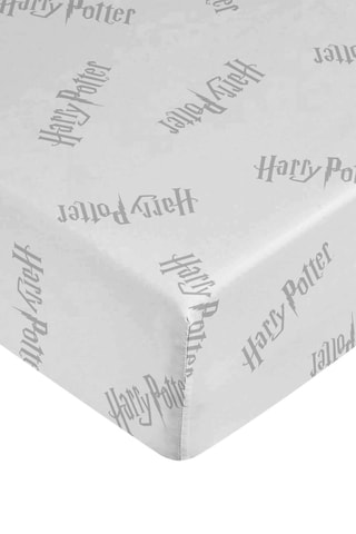 Drap-housse Harry Potter - Blanc et gris clair