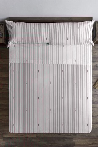 Parure de draps Harry Potter en coton - 175 fils/cm²  - Blanc et rouge