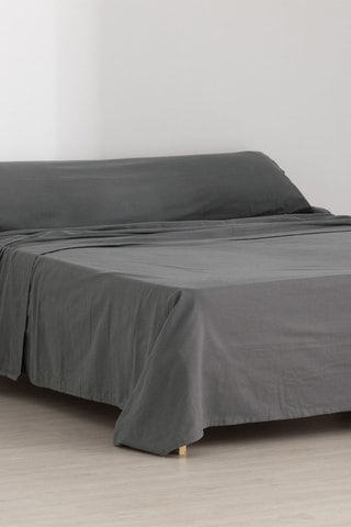 Parure de draps en flanelle de coton 105 - Anthracite