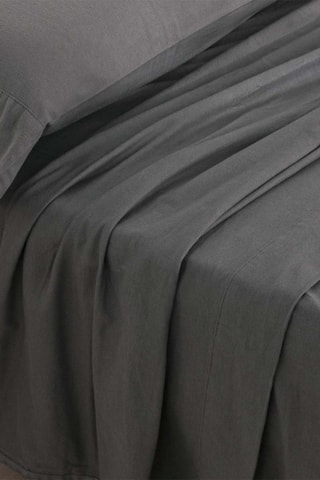 Parure de draps en flanelle de coton 105 - Anthracite
