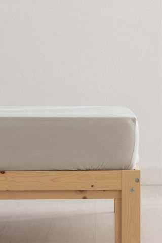 Parure de draps en flanelle de coton 105 - Crème