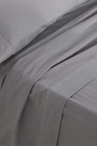Parure de draps en flanelle de coton 105 - Gris