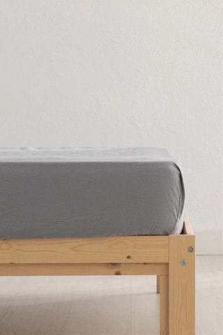 Parure de draps en flanelle de coton 105 - Gris