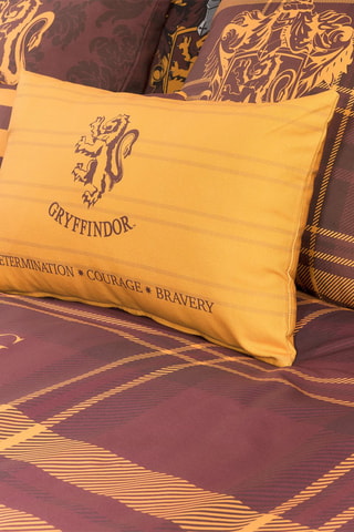 Dekbedovertrek van katoen Gryffindor Harry Potter- 175 Draad/cm²- Bordeauxrood en Goudkleurig