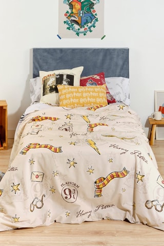 Housse de couette en coton 175 fils/cm² Harry Potter - Beige