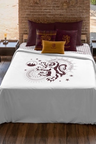 Housse de couette en coton 175 fils/cm² Gryffondor Harry Potter - Blanc et bordeaux