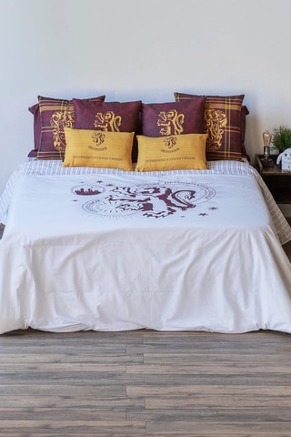 Housse de couette en coton 175 fils/cm² Gryffondor Harry Potter - Blanc et bordeaux
