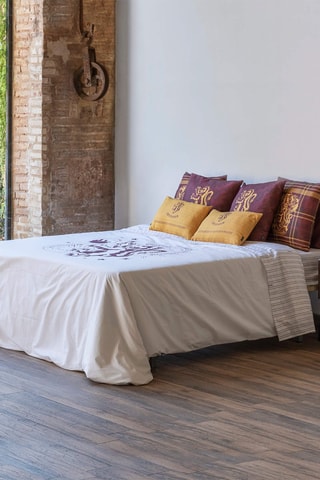 Housse de couette en coton 175 fils/cm² Gryffondor Harry Potter - Blanc et bordeaux