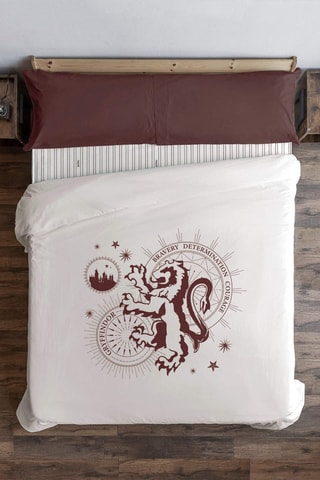Housse de couette en coton 175 fils/cm² Gryffondor Harry Potter - Blanc et bordeaux