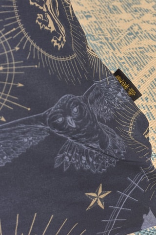 Katoenen Dekbedovertrek 175 Draad/cm² Hogwarths Harry Potter - Marineblauw en Goudkleurig