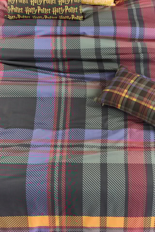 Katoenen Dekbedovertrek 175 Draad/cm² Hogwarths Harry Potter - Zwart