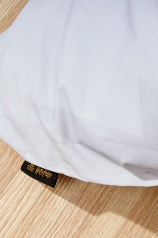 Katoenen Dekbedovertrek Harry Potter - 175 Draad/cm² - Lichtgrijs en Wit