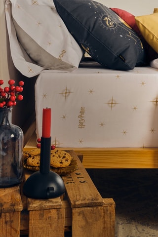 Housse de couette Hogwarts - Blanc et beige