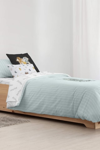 Dekbedovertrek Zwadderich Hedwig Harry Potter - Zeegroen en Wit