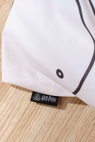 Housse de couette Harry Potter en coton - 175 fils/cm² - Blanc et marron