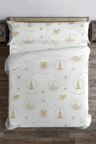 Housse de couette Harry Potter - Blanc et ocre