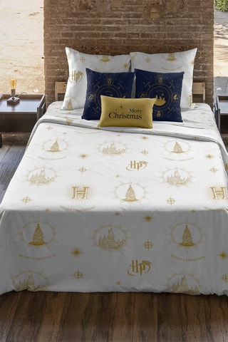 Housse de couette Harry Potter - Blanc et ocre