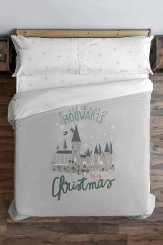 Dekbedovertrek Harry Potter - Lichtgrijs en Wit