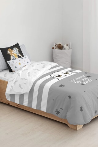 Dekbedovertrek Harry Potter - Grijs en Wit