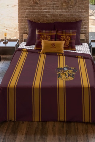 Dekbedovertrek Griffoendor Harry Potter - Bordeauxrood en okergeel