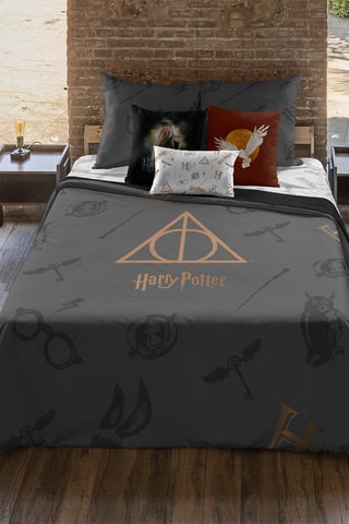 Dekbedovertrek Harry Potter - Donkergrijs en Goudkleurig