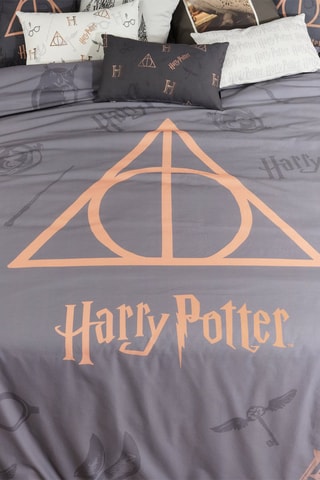Dekbedovertrek Harry Potter - Grijs en Goudkleurig