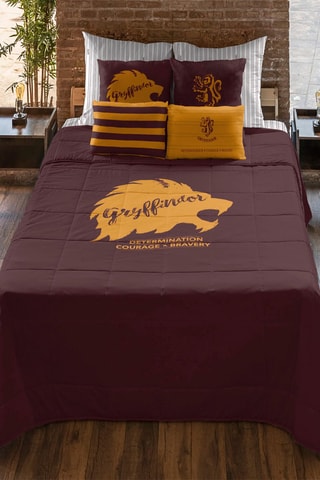 Dekbedovertrek Griffoendor Harry Potter - Bordeauxrood en Geel