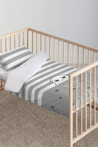 Housse de couette pour berceau Harry Potter - Gris et blanc