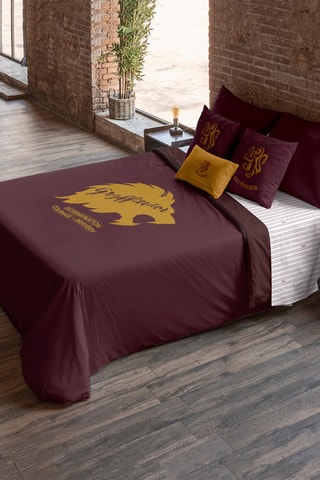 Dekbedovertrek Griffoendor Harry Potter - Bordeauxrood en okergeel