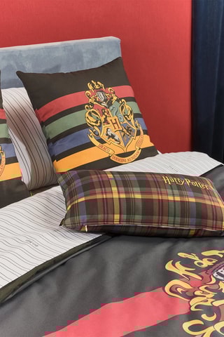 Katoenen Dekbedovertrek Harry Potter - 175 Draad/cm² - Grijs, rood en geel