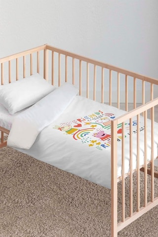 Housse de couette Peppa Pig - Blanc