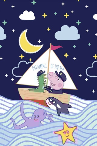 Housse de couette Peppa Pig - Bleu