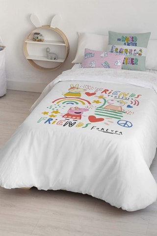 Housse de couette Peppa Pig - Blanc