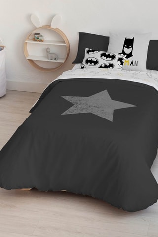 Housse de couette Batman La Ligue des Justiciers DC Comics - Noir et blanc