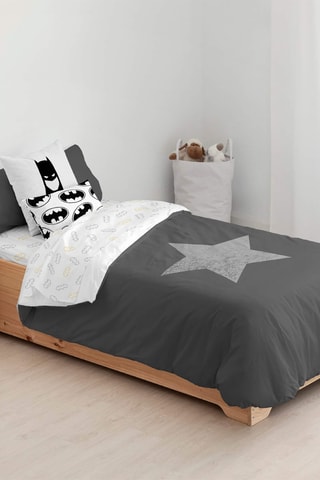 Housse de couette Batman La Ligue des Justiciers DC Comics - Noir et blanc