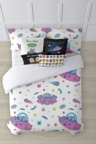 Housse de couette Rick et Morty - Blanc et rose