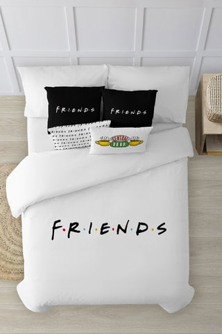 Housse de couette Friends - Blanc et noir