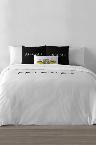 Housse de couette Friends - Blanc et noir