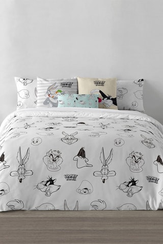 Housse de couette Looney Tunes - Blanc et noir