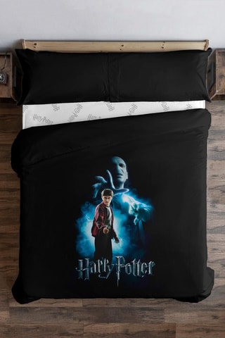 Dekbedovertrek Harry en Voldemort Harry Potter - Zwart