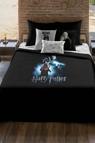 Dekbedovertrek Harry en Voldemort Harry Potter - Zwart