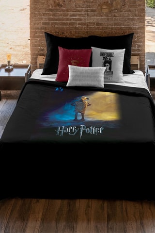 Housse de couette Dobby Harry Potter - Noir et bleu