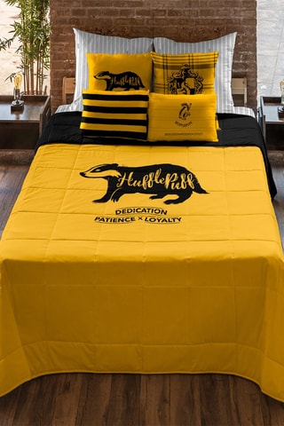 Dekbedovertrek Huffelpuf Harry Potter - Geel en Zwart