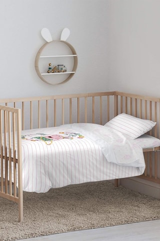 Housse de couette Peppa Pig - Blanc et rose