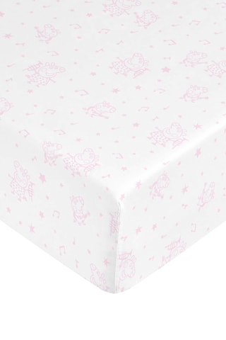 Drap-housse Peppa Pig - Blanc