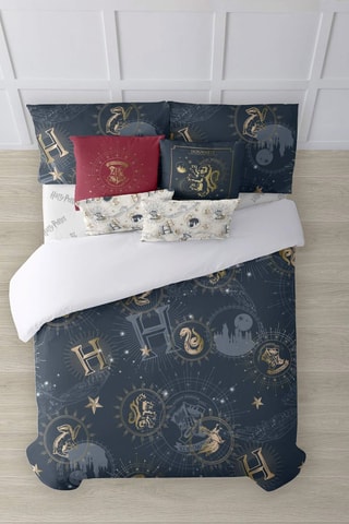 Dekbedovertrek Zweinstein Harry Potter - Donkerblauw