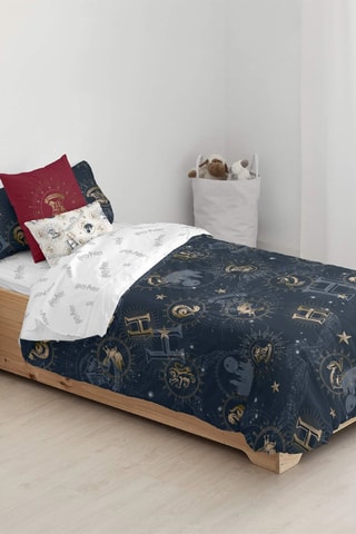 Dekbedovertrek Zweinstein Harry Potter - Donkerblauw