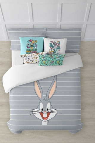 Housse de couette Bugs Bunny Looney Tunes - Gris et blanc
